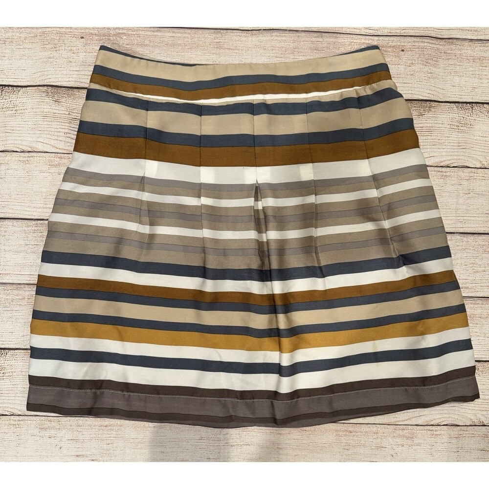 Dalia Collection A Line Modern Fit Striped Skirt Business Size 4